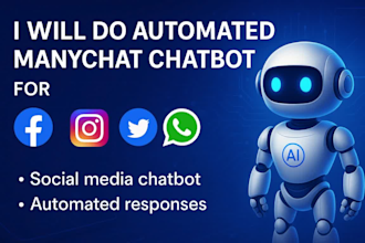 do automated manychat chatbot for facebook instagram whatsapp shopify ecommerce