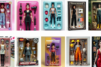 convert your photo into a toy image with packaging and video