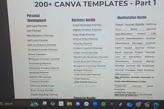 300 editable canva templates KDP 2025 planners journals coloring books and more