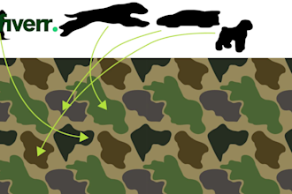 design and redesign camouflage pattern in 1 day