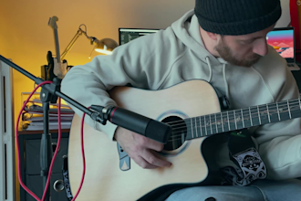 record clean acoustic guitar tracks for your project