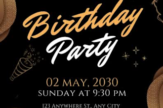 design elegant wedding, birthday, and save the date invitations