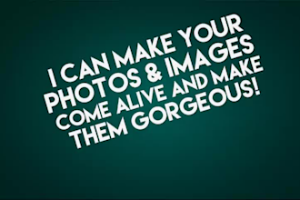 be your photoshop expert for any photo, image editing work