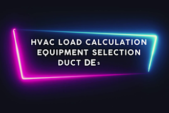 do hvac load calculation, equipment selection and duct design by manual j,s,d