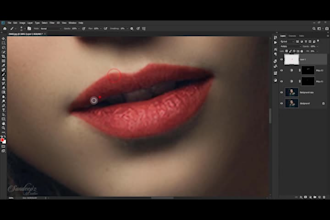 do skin retouching and high end photo editing
