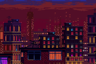 make a lofi pixel art animation for you