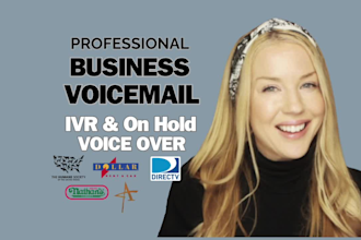 record a professional voicemail greeting or IVR phone system