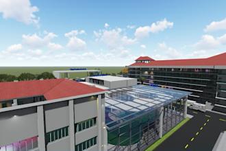 do architectural  3d model and rendering for hospitals