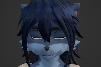create 3d furry for game, animation, VR