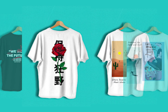 create streetwear, typography design for your apparel