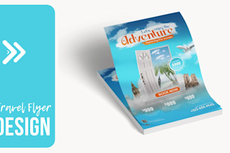 design professional flyers, posters, or postcards