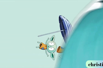 create a unique animated children book trailer promo video