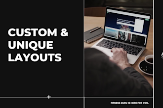 design an attractive health and fitness, workout, sports website