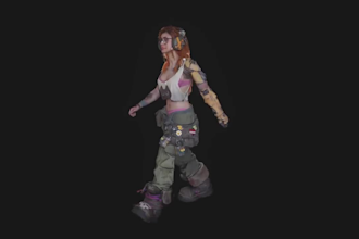 3d game character model ue4 3d realistic character blender asset,3d meta human