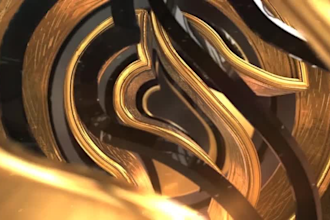 l create luxury gold video intro logo animation