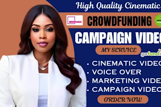create cinematic video ads for crowdfunding, indiegogo, gofundme, kickstarter