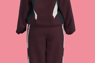 3d fashion animation, hoodie design, garment rendering, 3d cap model, hat design