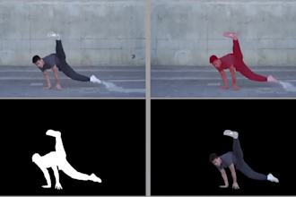 rotoscoping, motion tracking, background remove, screen replacement from videos