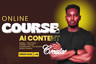 plan outline write your complete ai online course content using proven framework