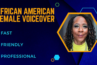 provide a quality african american female voice over