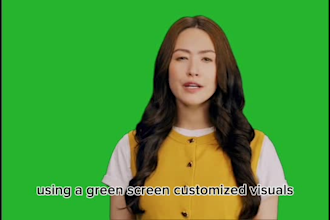 do a video as a spokesperson for your business or website review and promotion