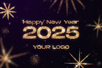 create a beautiful happy new year video