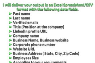 do lead generation, data entry, and list building via linkedin sales navigator