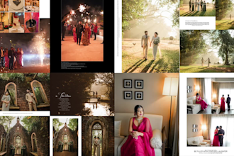 create custom and elegant album layouts for weddings
