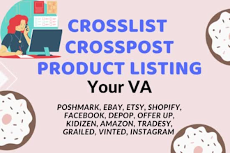 crosslist your items to poshmark, mercari, etsy, ebay