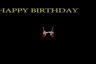wish happy birthday with finger dance