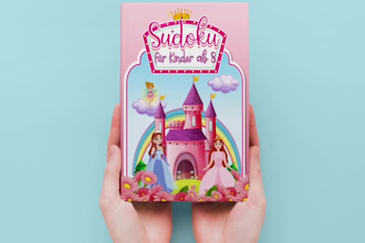 design custom kids book cover for amazon KDP