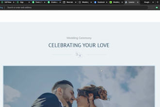 create your weddng website for digital invitation with rsvp