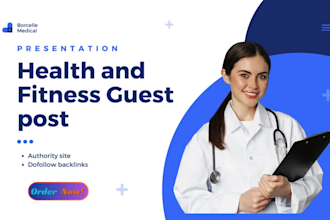 offer health and fitness guest post contextual backlinks