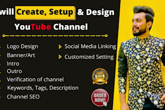 create setup your youtube channel with an SEO optimization