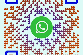 design cheep  qr  code with logo in 1 hrs