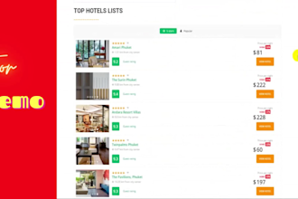 build your travel tour and hotel booking website