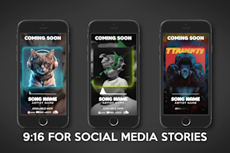 create music promo video for instagram facebook and youtube