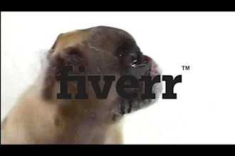 make a pug lick your logo or text only