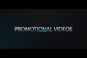 create a cinematic, book, epic promotional titles or trailer