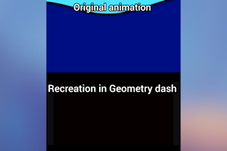 recreate image and animation in geometry dash