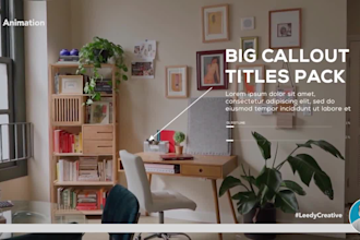 professionally animate infographic titles