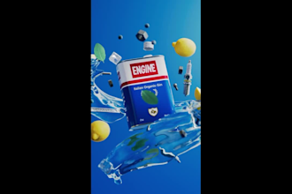 do 3d industrial bottle animation 3d can soda animation 3d beverage advert model