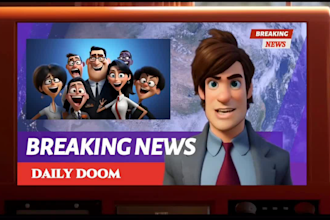 create high quality 3d pixal style 3d animated video disney character video