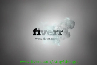 create 5 smoke intro logo animation
