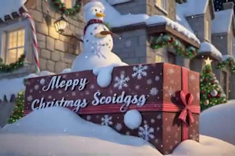 showcase 3d christmas music video,pixar style,3d nursery rhyme, cute story