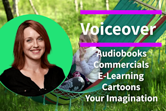 deliver a high quality english american female voice over