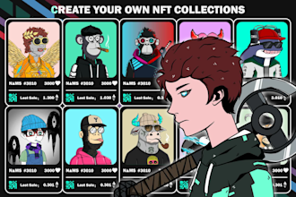 draw and generate nft art with metadata for any art style