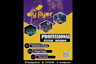 luxury professional flyer design with in 5 hours