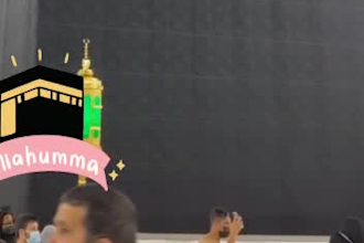 put holy quran in holy mosque of mecca in your name in  video