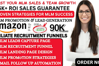 setup mlm sales funnel, mlm promotion, affiliate recruitment,mlm lead